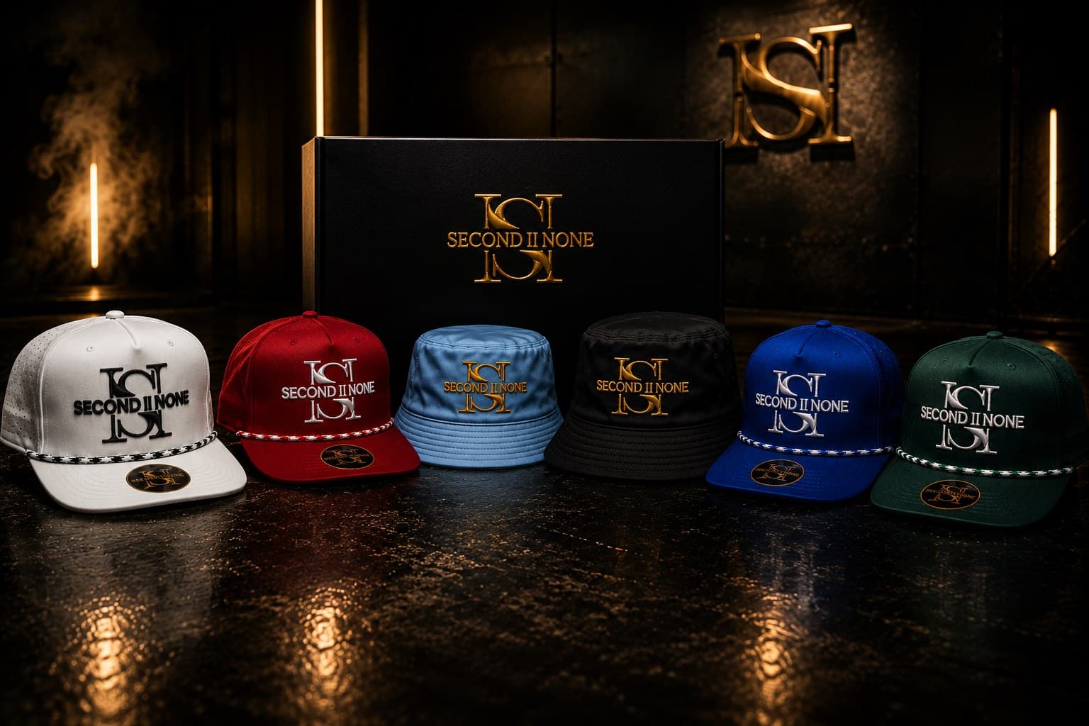 Second II None cap and bucket hat colorways